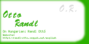otto randl business card